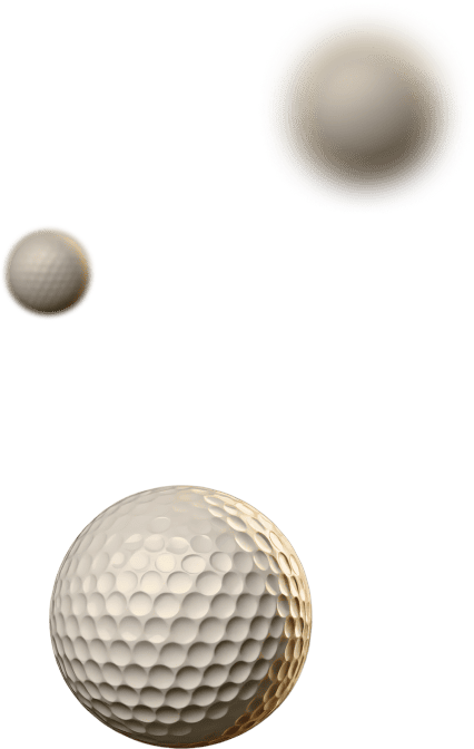 a golf balls in the sky